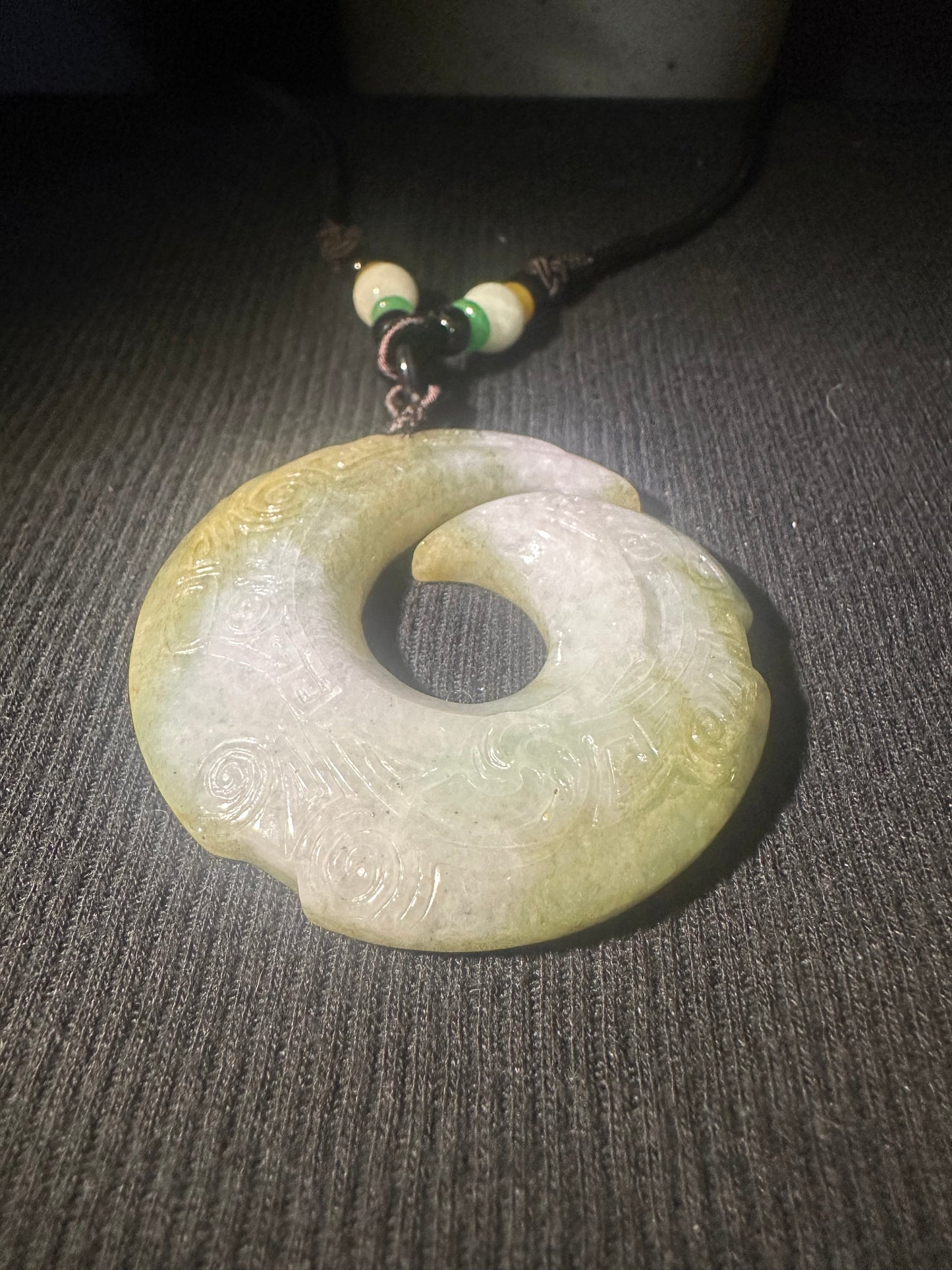 Jadeite “Unalome” Pendant