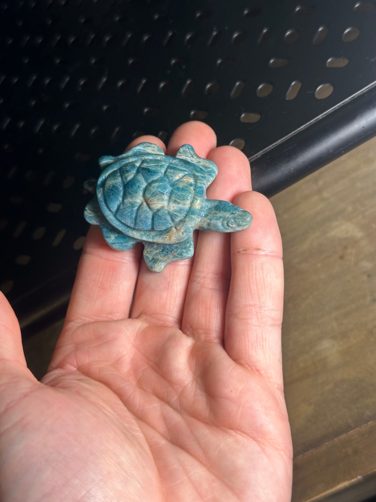 Amazonite Turtle Crystal Sculpture