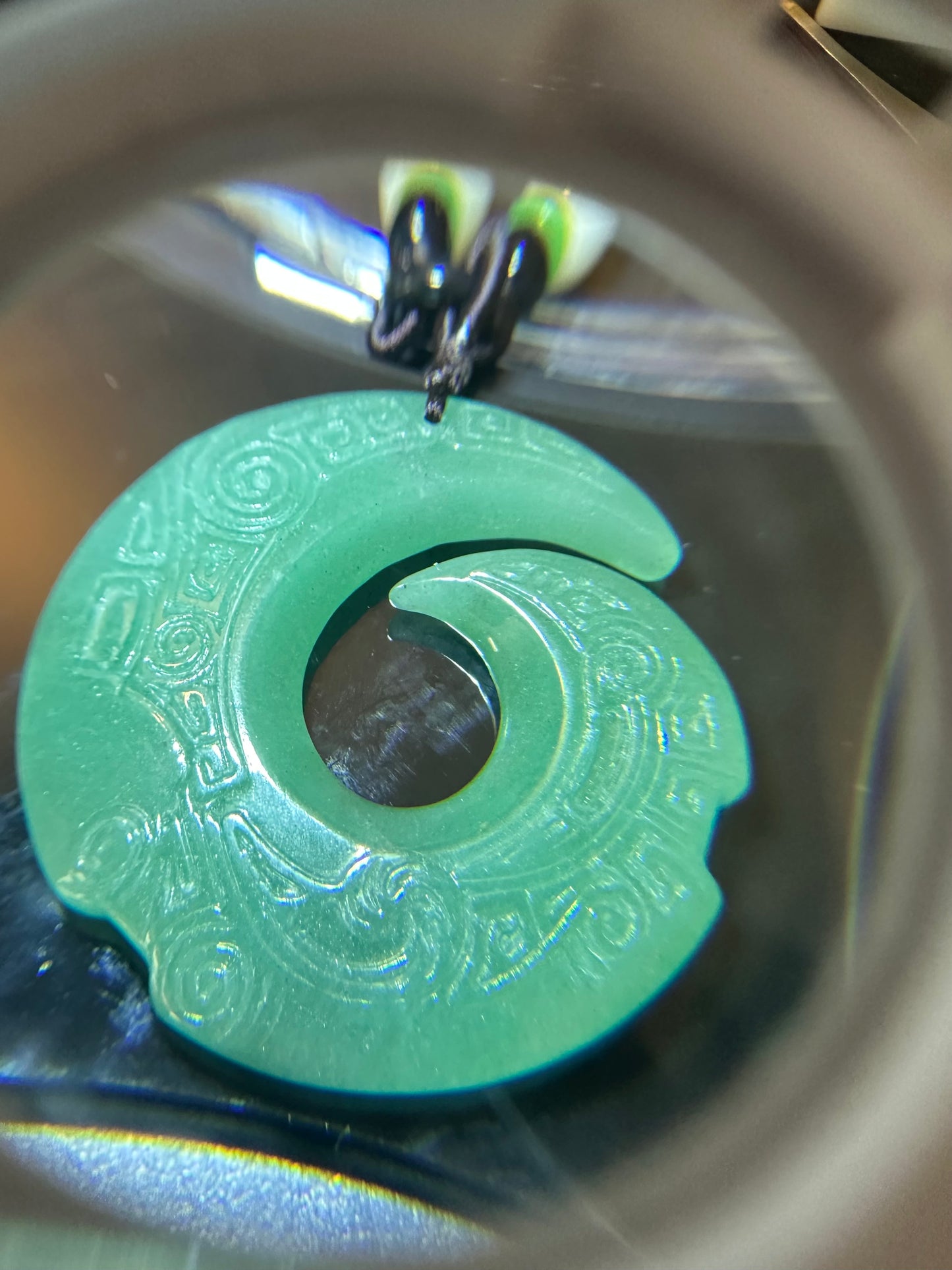 Aventurine “Unalome” Pendant