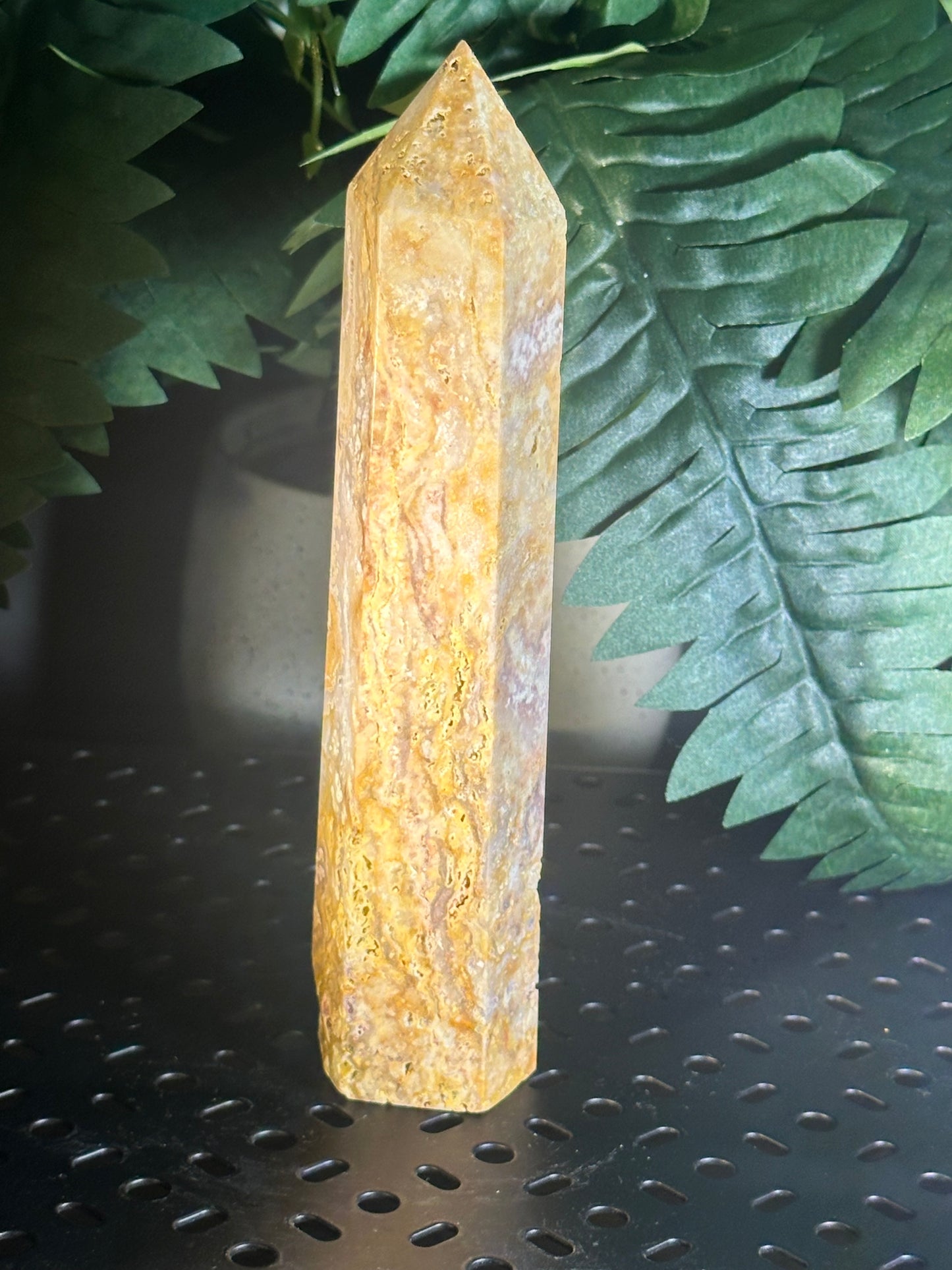 Natural Orca Agate Obelisk/Crsytal Tower