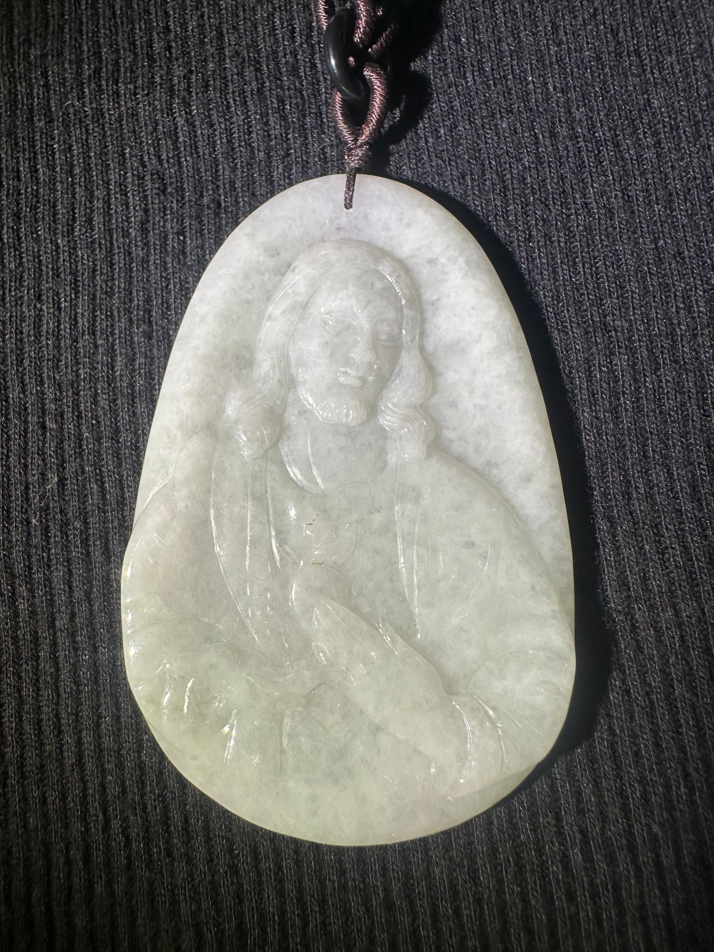 Jadeite “Jesus” Pendant