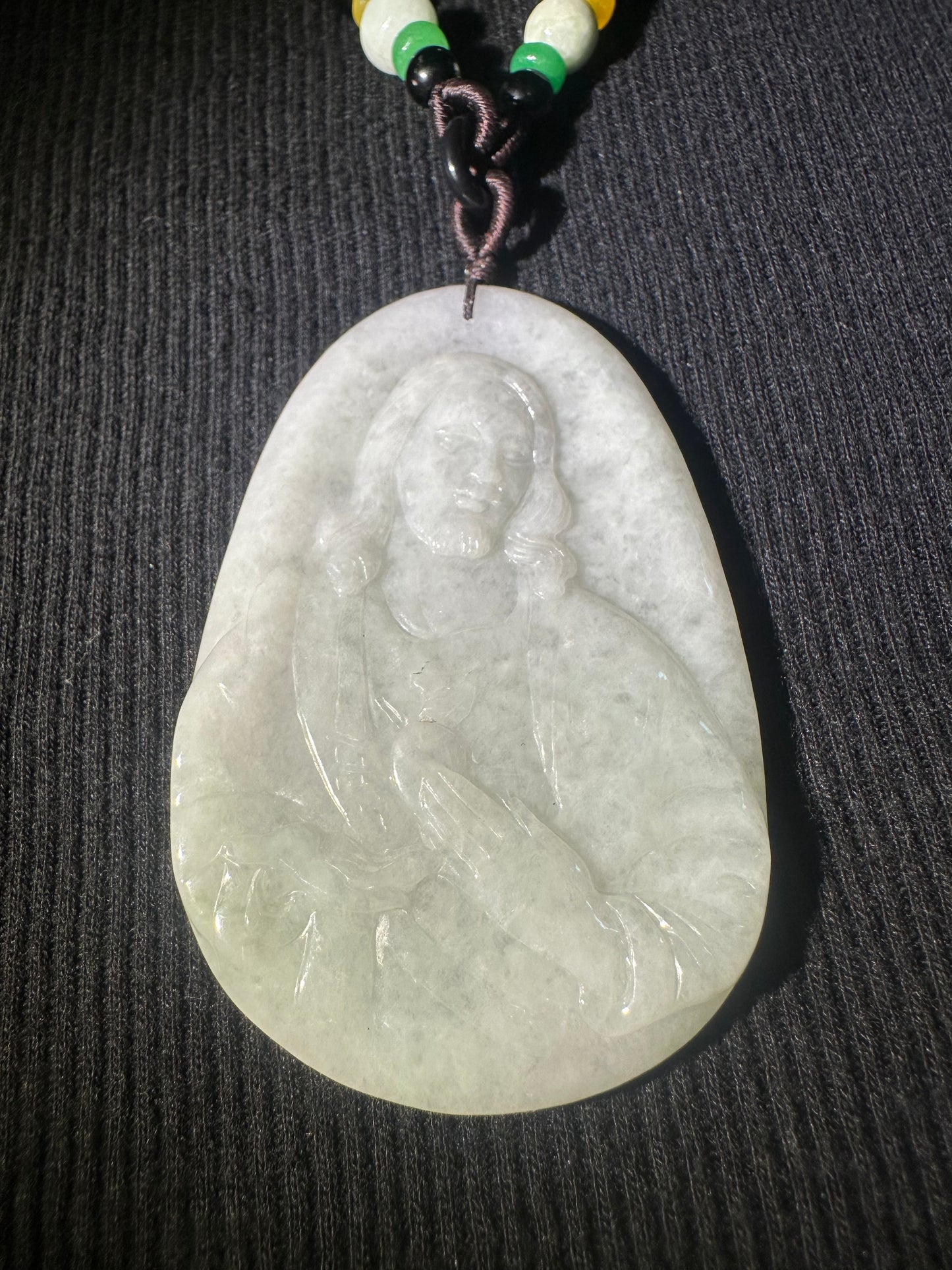 Jadeite “Jesus” Pendant