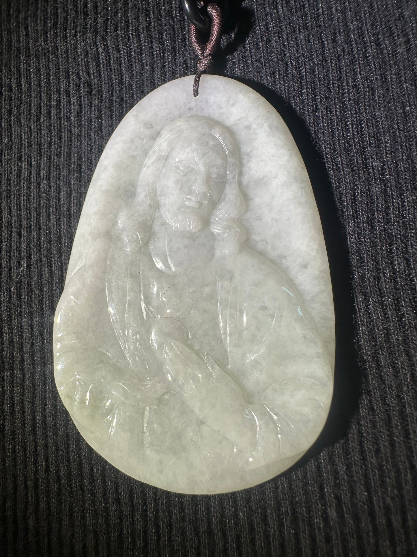 Jadeite “Jesus” Pendant