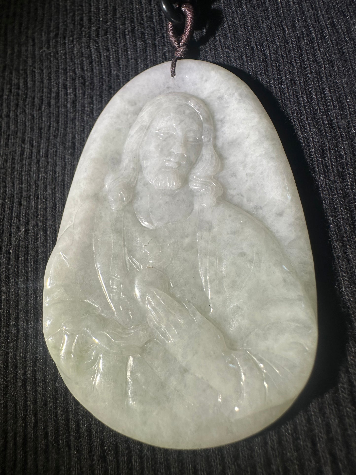 Jadeite “Jesus” Pendant