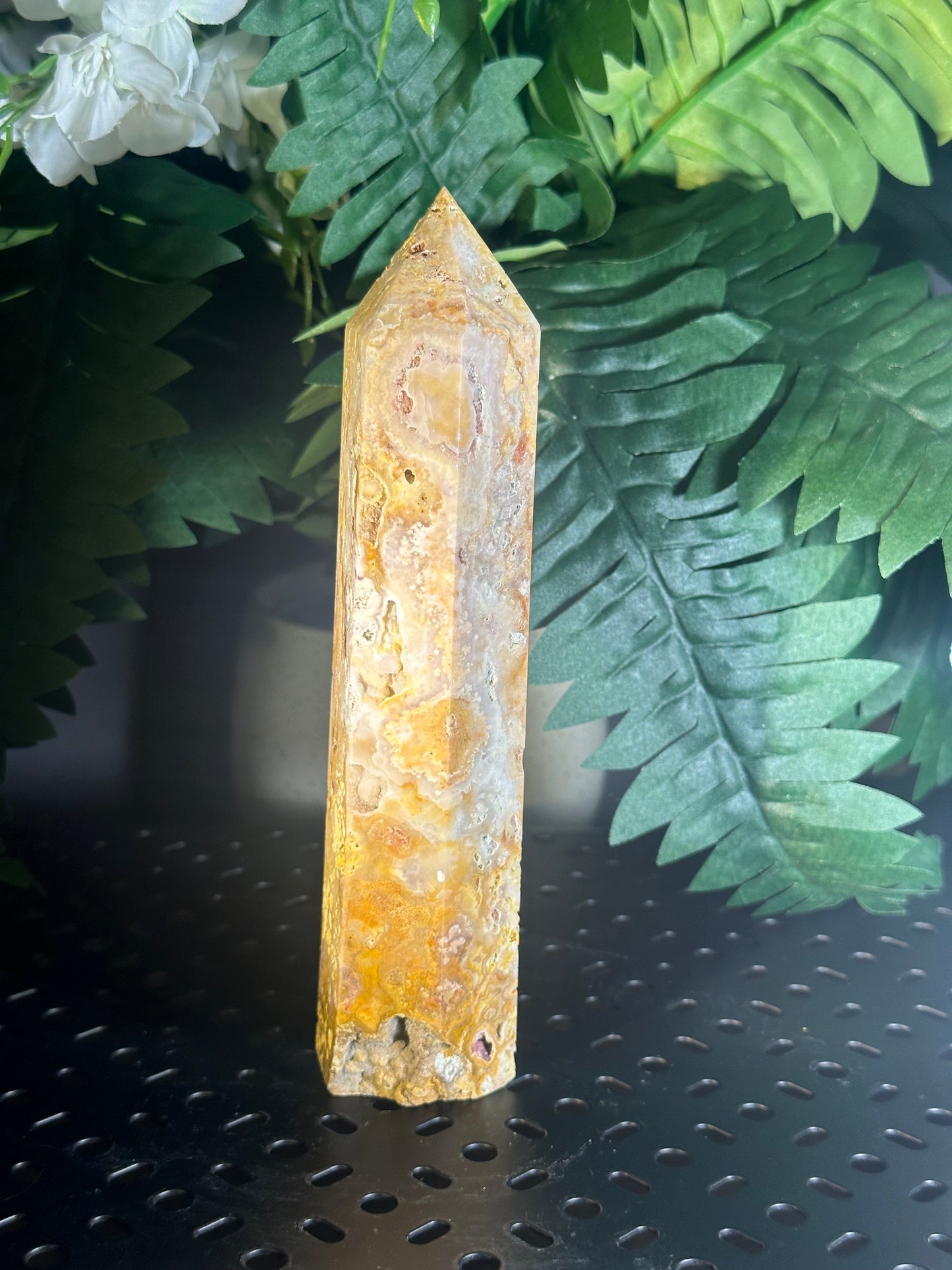 Natural Orca Agate Obelisk/Crsytal Tower