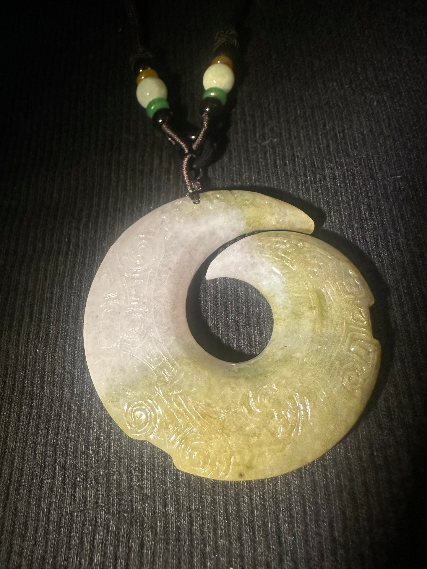 Jadeite “Unalome” Pendant