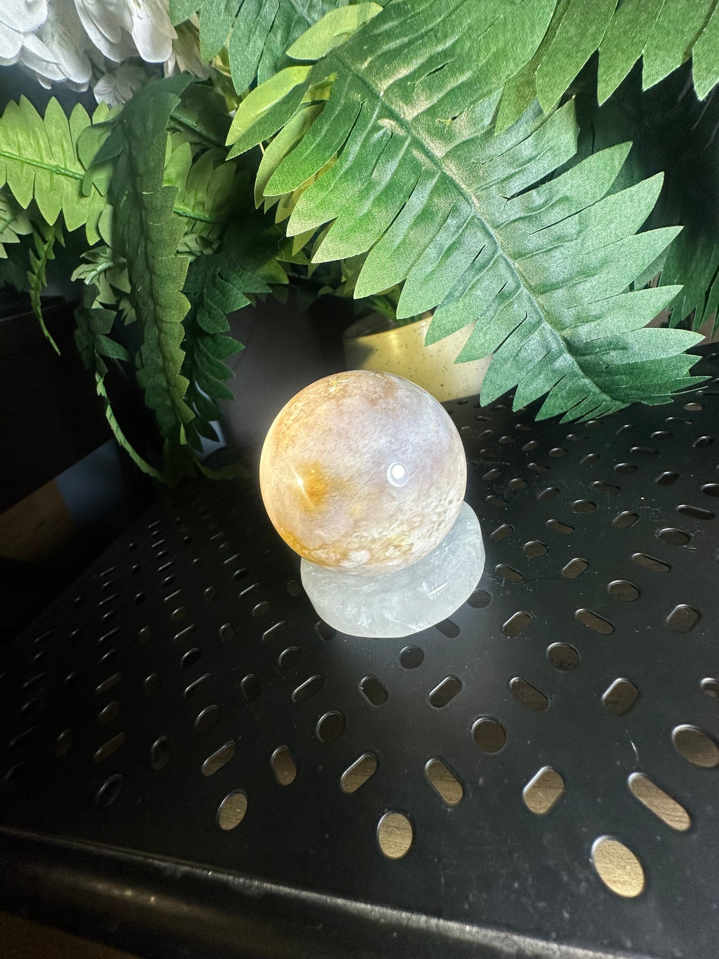 Cotton Candy Agate Crystal Sphere