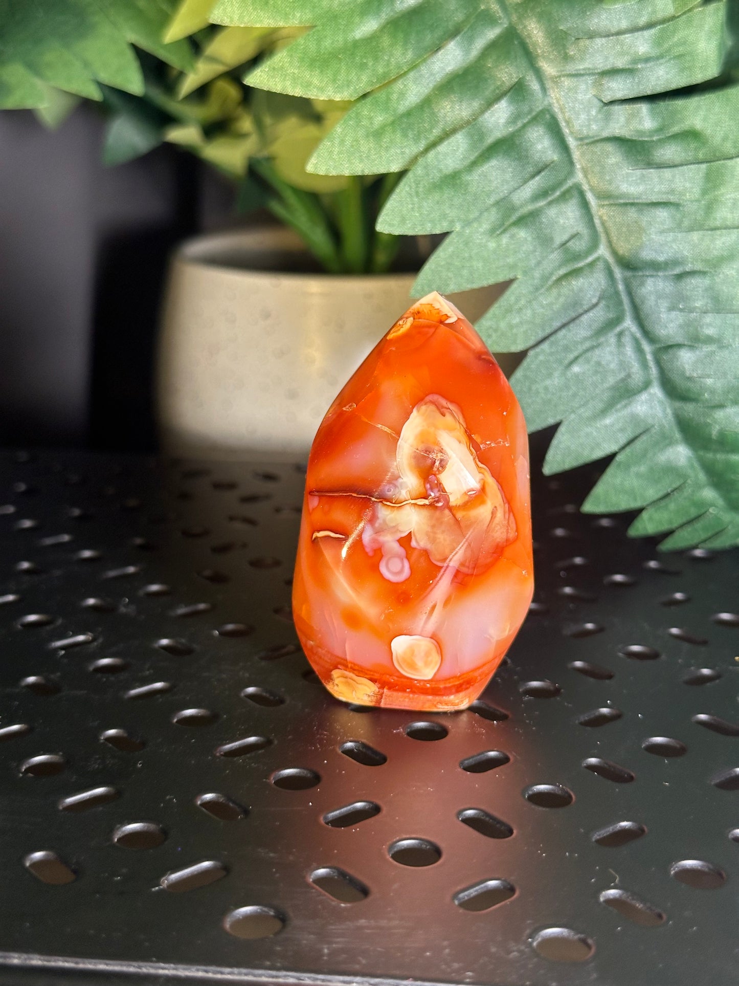 Carnelian Agate “Spiral” Crystal Tower