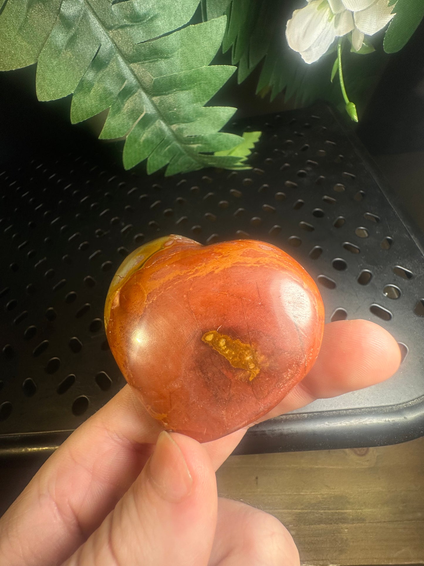 Polychrome Jasper Crystal Hearts