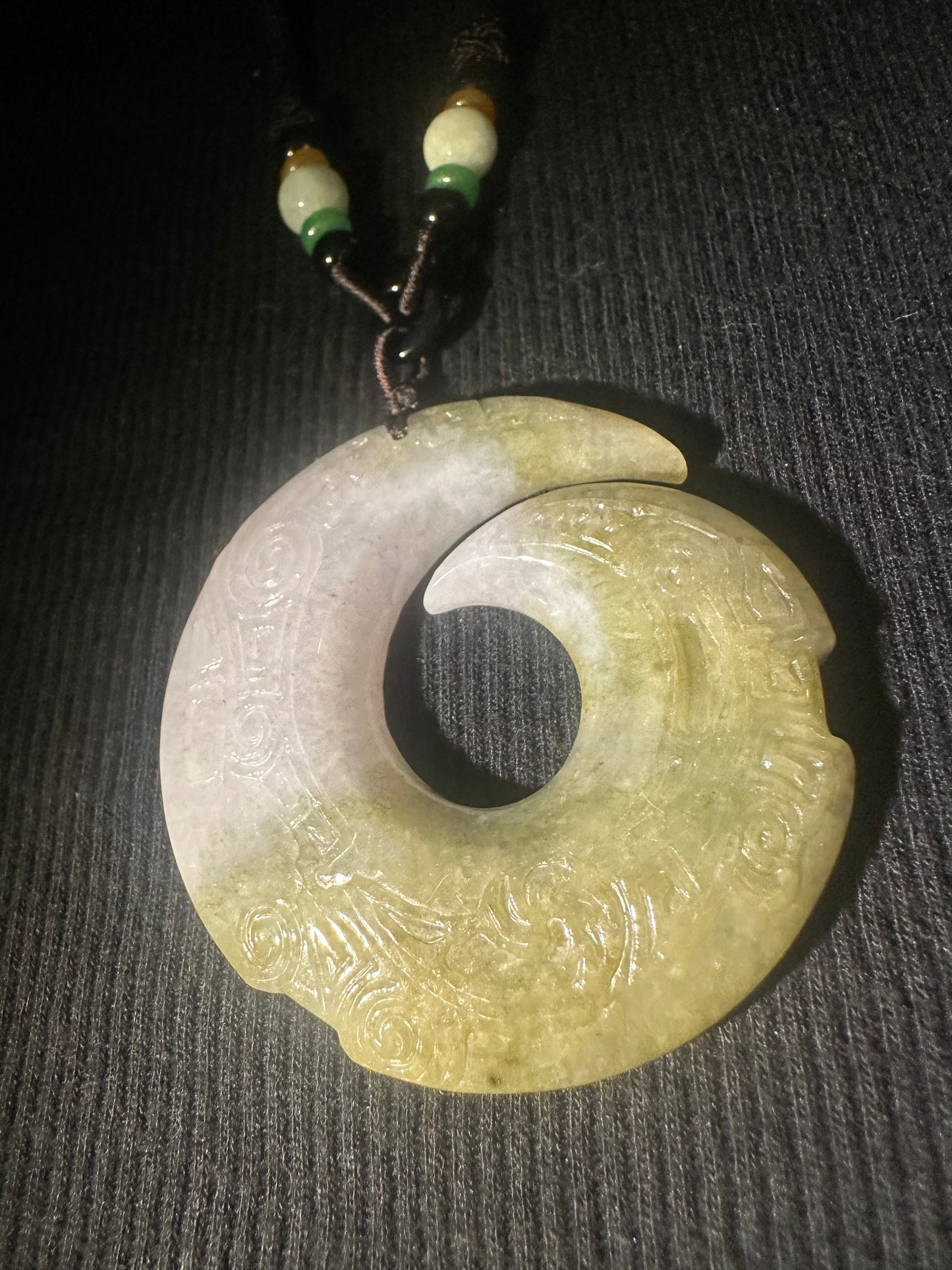 Jadeite “Unalome” Pendant