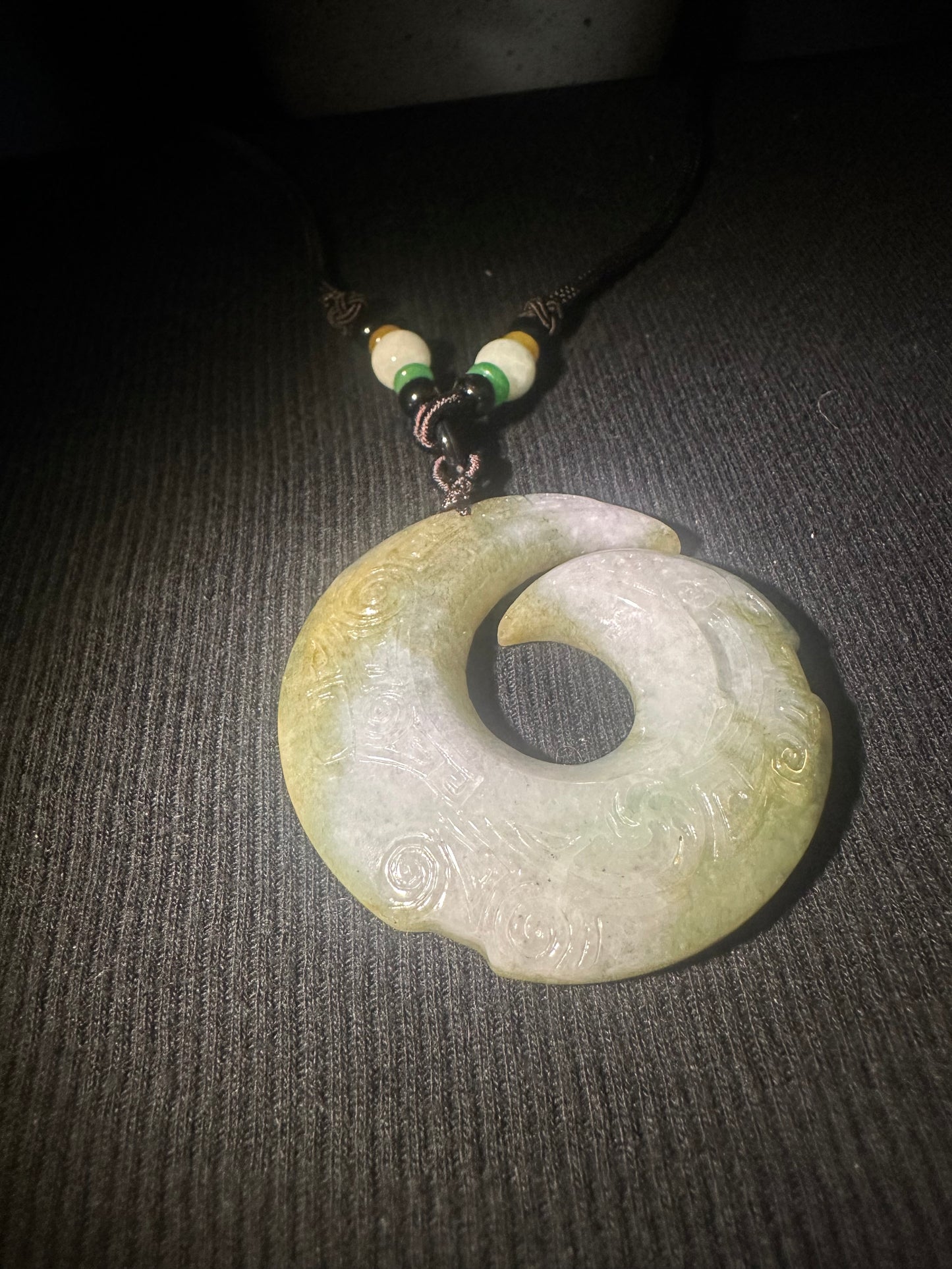 Jadeite “Unalome” Pendant