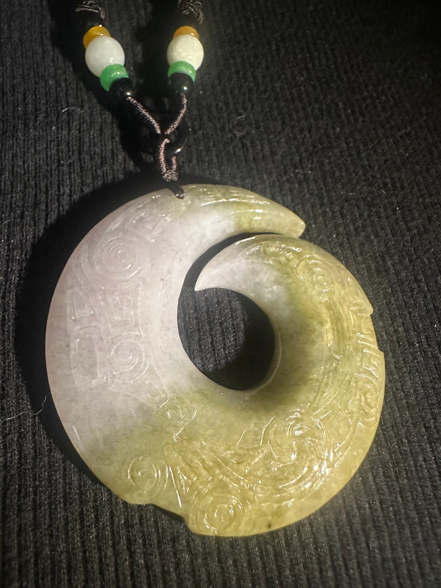 Jadeite “Unalome” Pendant