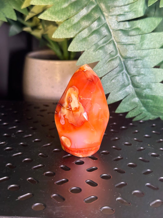 Carnelian Agate “Spiral” Crystal Tower