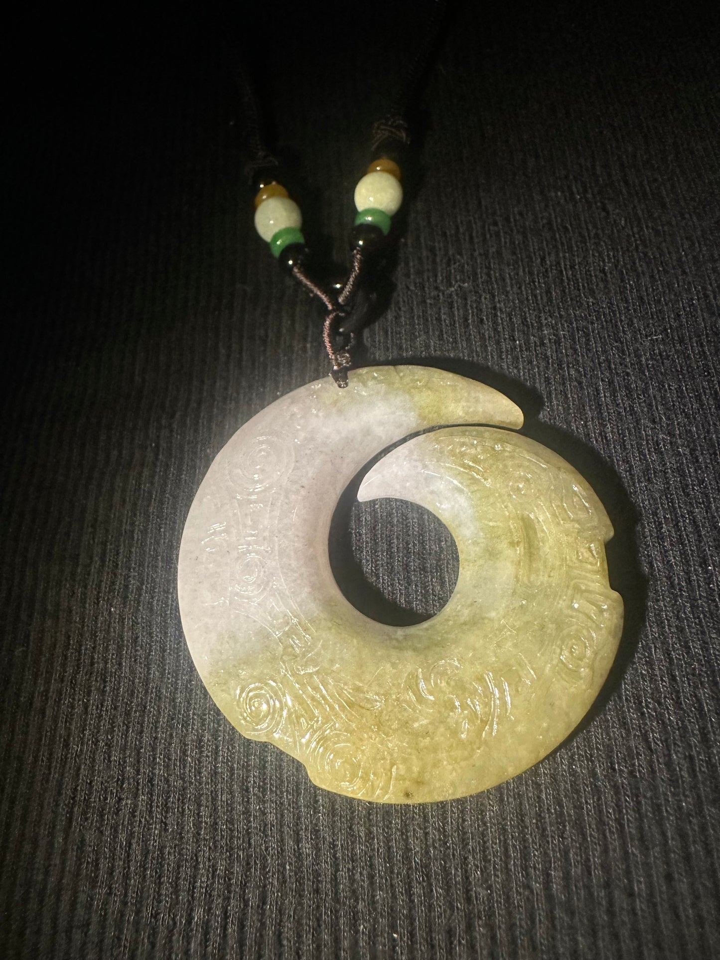 Jadeite “Unalome” Pendant