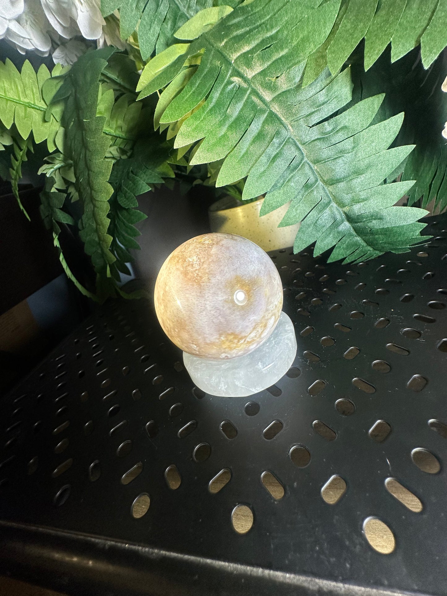 Cotton Candy Agate Crystal Sphere