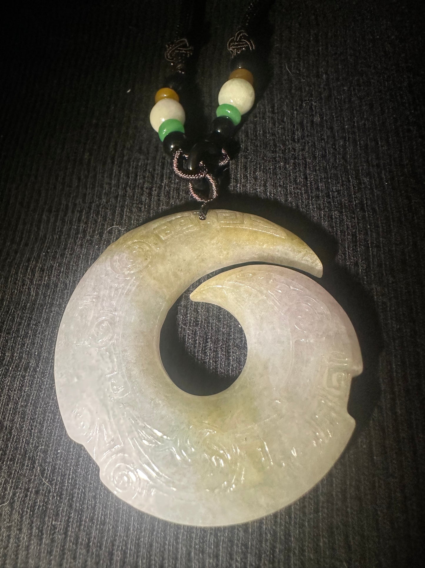 Jadeite “Unalome” Pendant