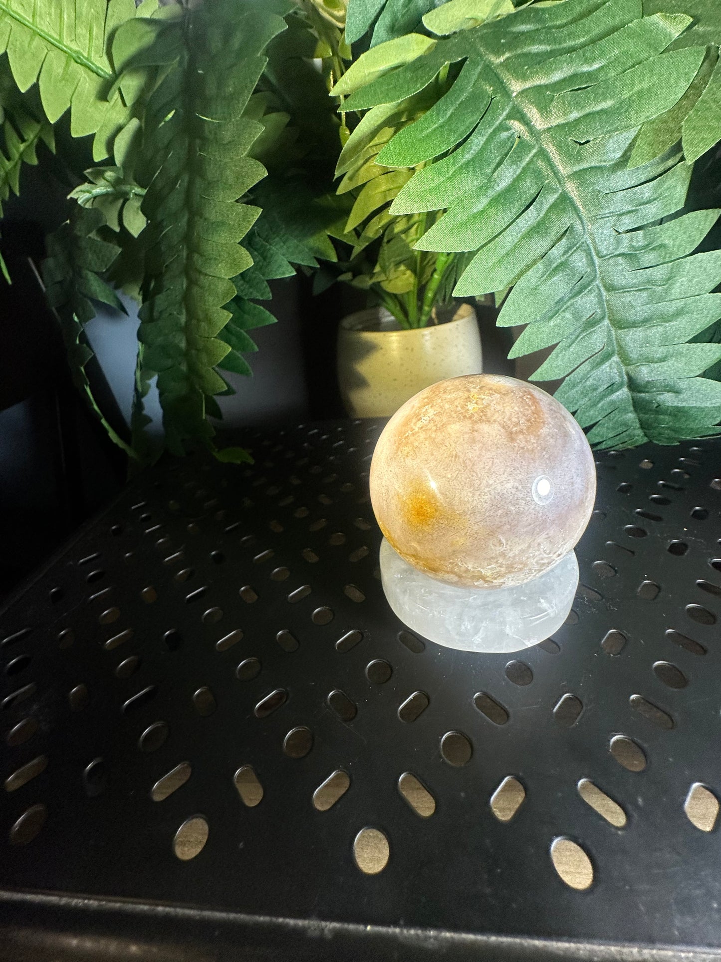 Cotton Candy Agate Crystal Sphere