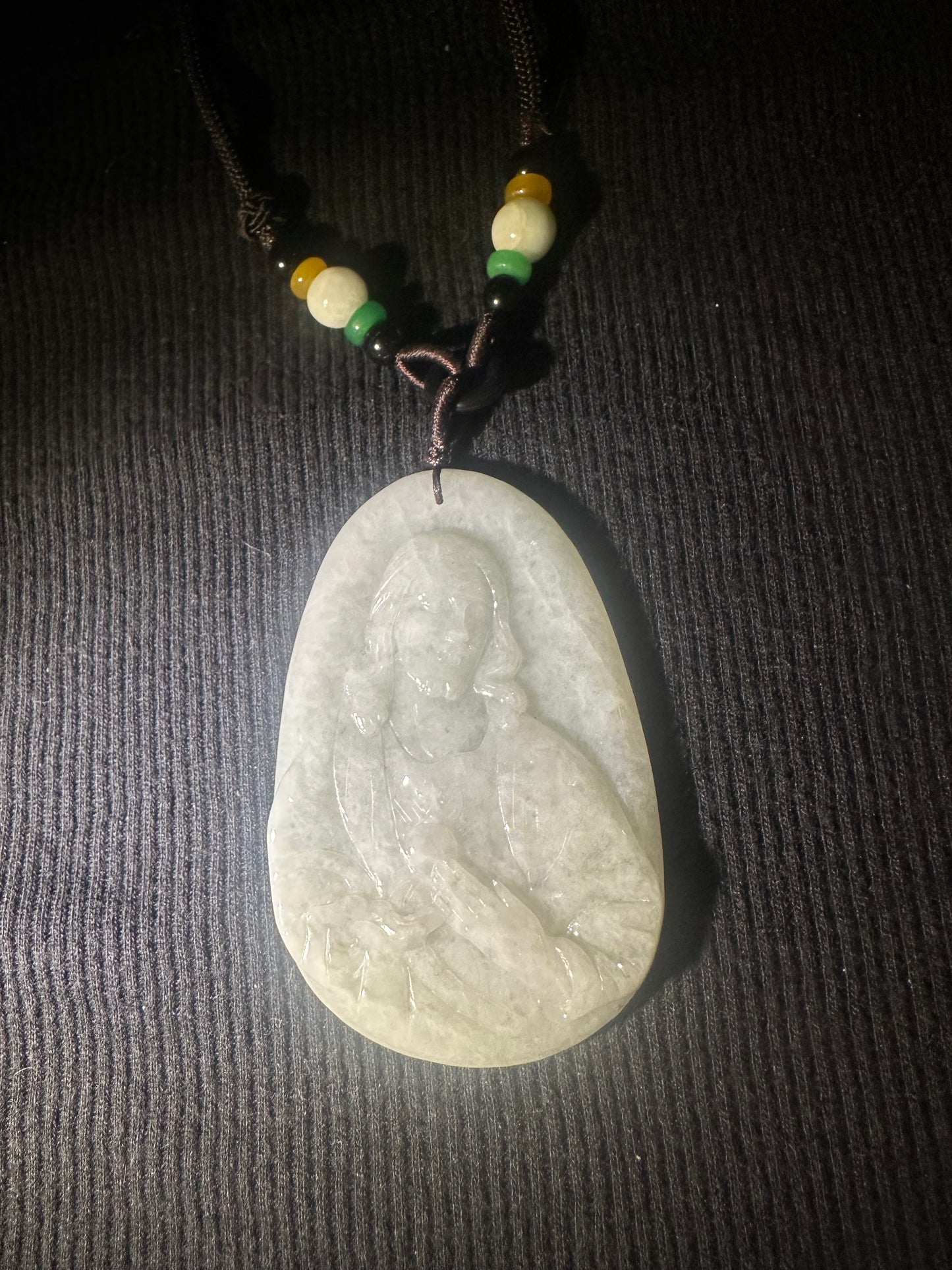 Jadeite “Jesus” Pendant