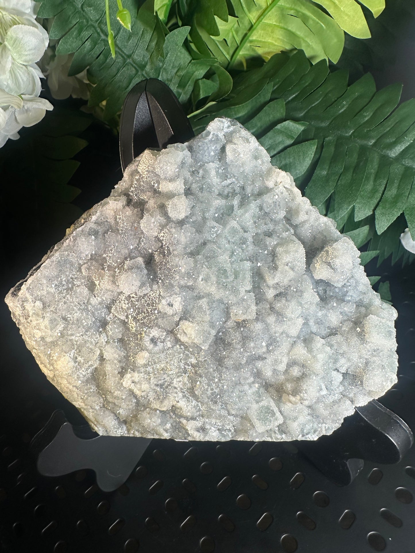 Natural sugarcoated Fluorite Cluster (Crystal Geode)