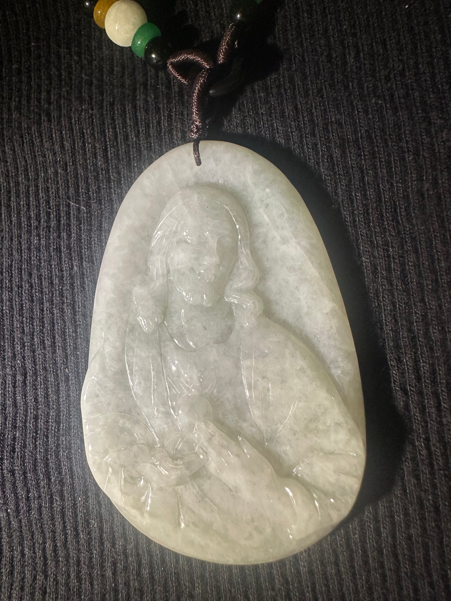 Jadeite “Jesus” Pendant