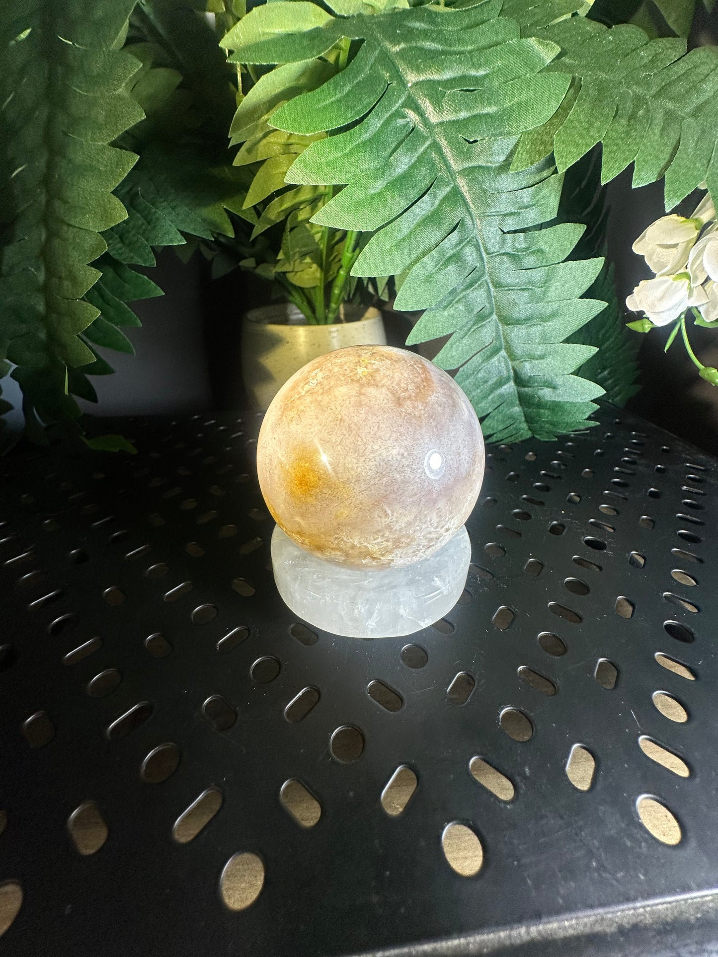 Cotton Candy Agate Crystal Sphere