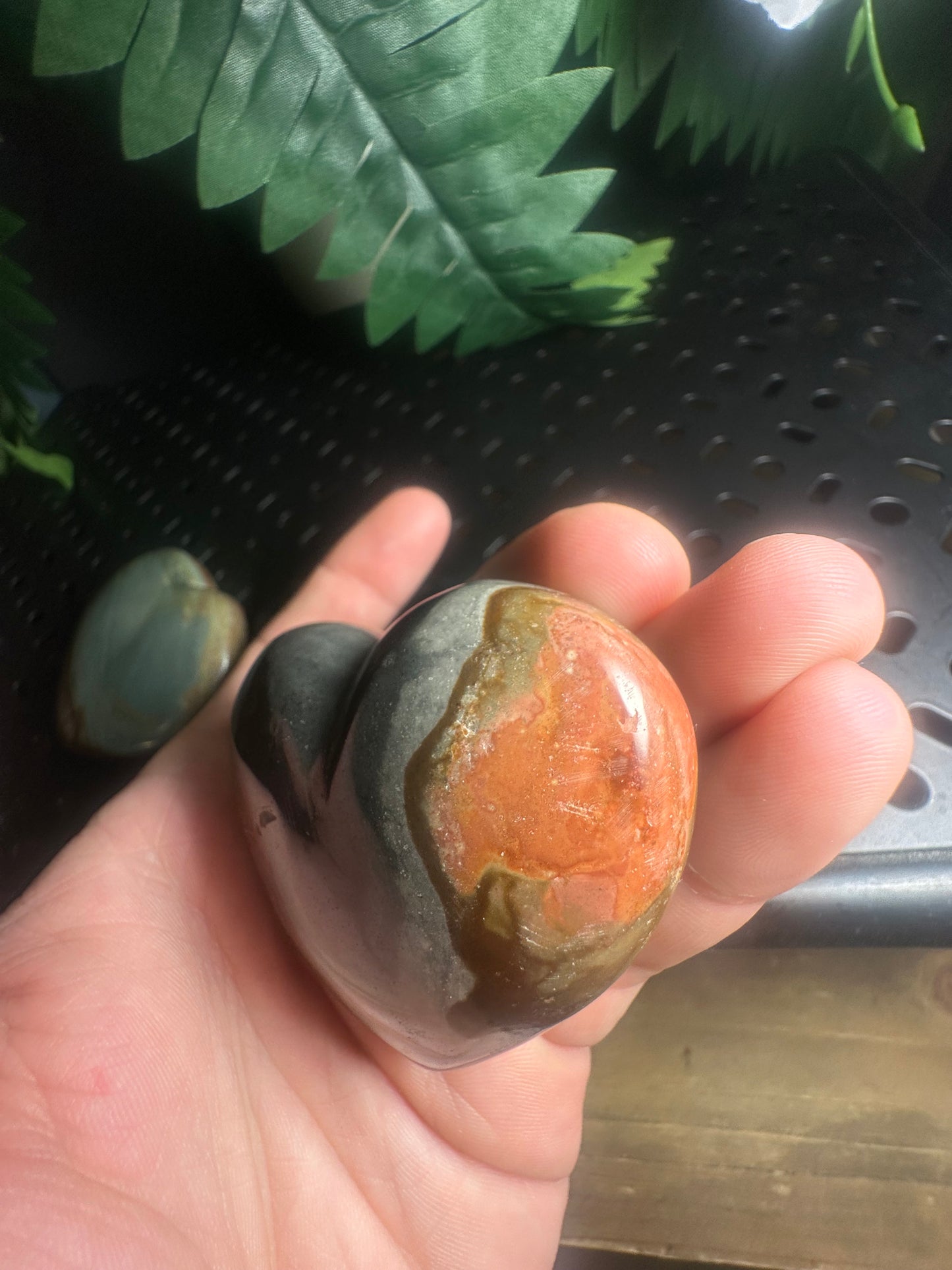 Polychrome Jasper Crystal Hearts