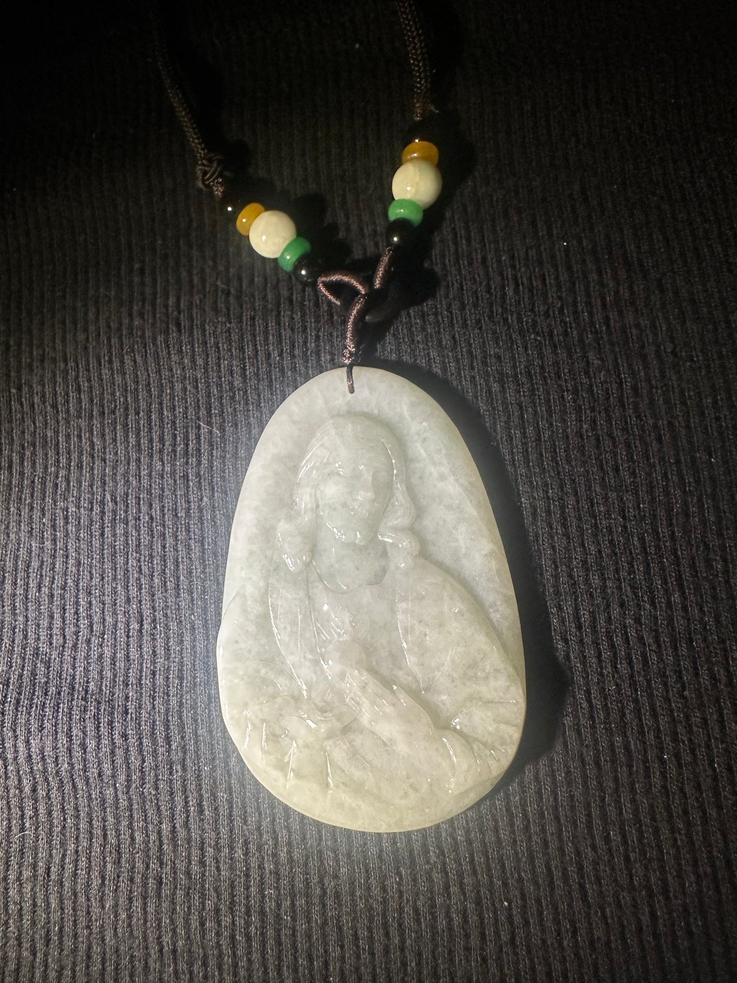 Jadeite “Jesus” Pendant