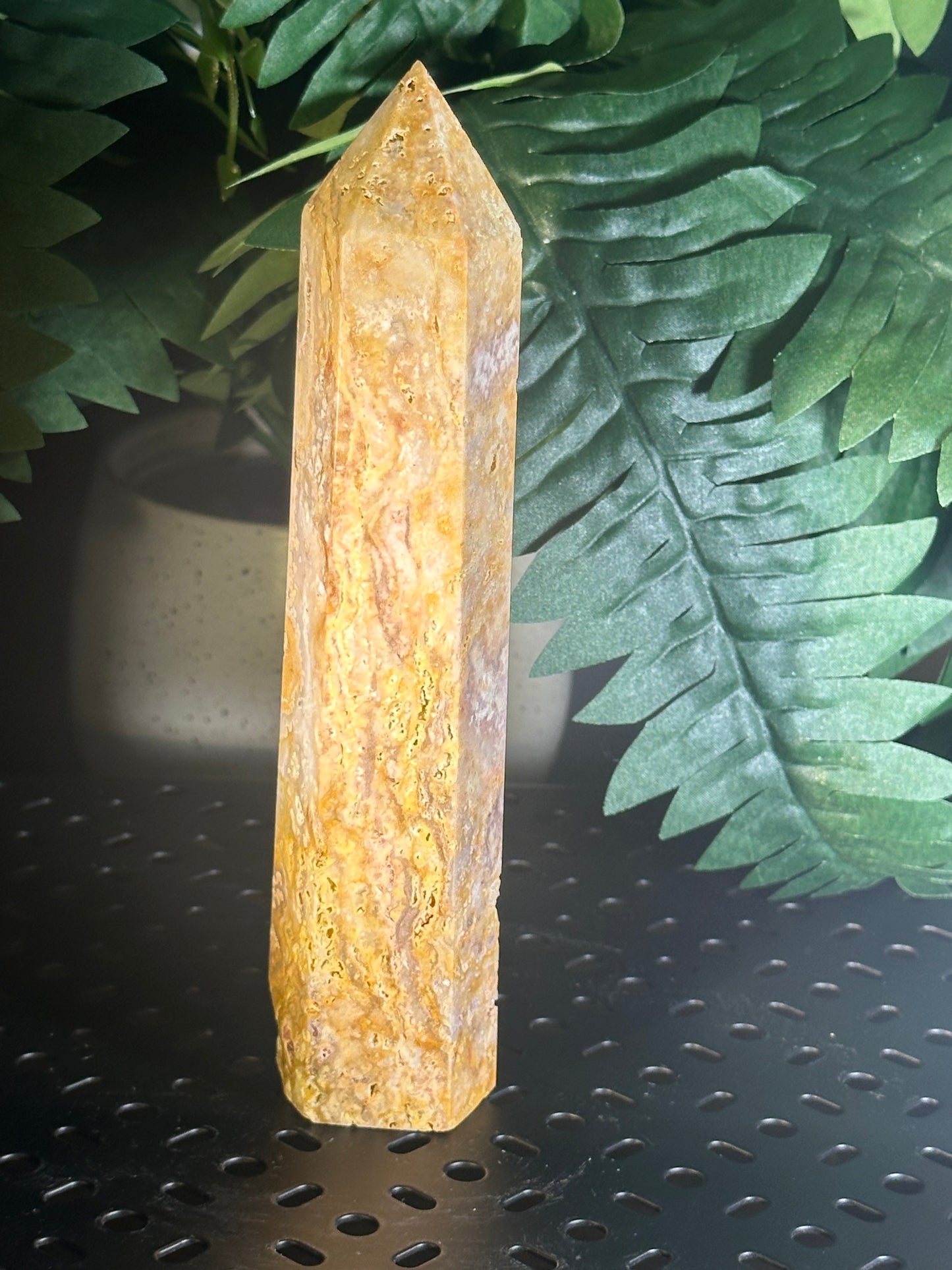 Natural Orca Agate Obelisk/Crsytal Tower